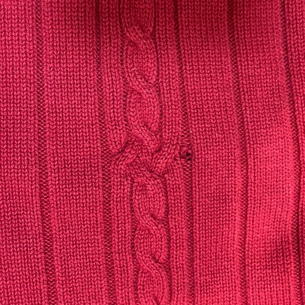 Iconic Y2K Red Cardigan With Collar And Buttons - Picture 5 of 6